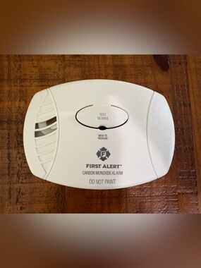 First Alert Carbon Monoxide Alarm  Battery Operated White